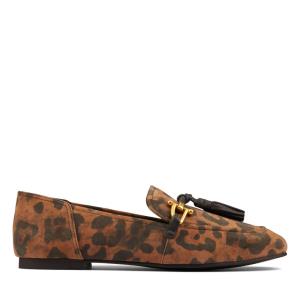 Balerinky Clarks Pure 2 Tassel Damske Leopardie | CLK529SAP