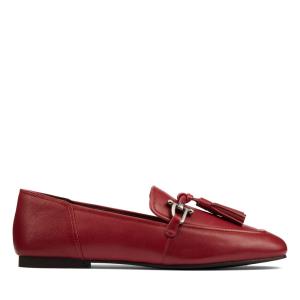 Balerinky Clarks Pure 2 Tassel Damske Červené | CLK561MCF