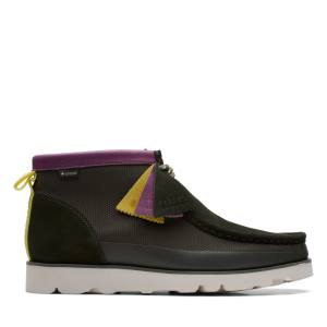 Casual Cizmy Clarks Wallabee 2.0 GORE-TEX Panske Čierne Olivovo Zelená | CLK903MXC