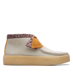 Casual Cizmy Clarks Wallabee Cup Panske Biele | CLK590RAD