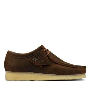 Casual Cizmy Clarks Wallabee Panske Hnede | CLK342TRI