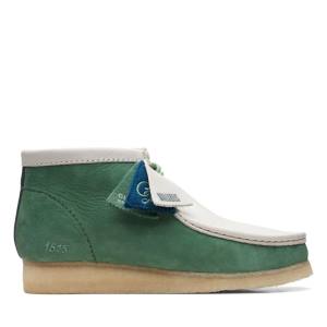 Casual Cizmy Clarks Wallabee VCY Panske Zelene | CLK536WDJ