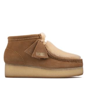 Casual Cizmy Clarks Wallabee Wedge Damske Svetlo Hnede | CLK590BED