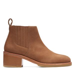 Cizmy na Podpatku Clarks Cologne Top Damske Svetlo Hnede | CLK496NRI