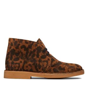 Kotníkové Čižmy Clarks Desert Boot 2 Damske Leopardie | CLK045FGJ