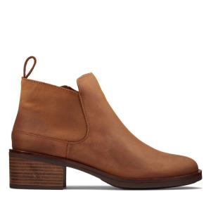 Kotníkové Čižmy Clarks Memi Zip Damske Tmavo Hnede | CLK450IFE