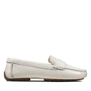 Mokasiny Clarks C Mocc Damske Biele | CLK471IUX