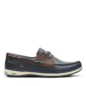 Mokasiny Clarks Orson Harbour Panske Námornícka Modrá | CLK048LAJ