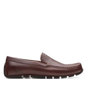 Mokasiny Clarks Oswick Plain Panske Tmavo Hnede | CLK396SKC