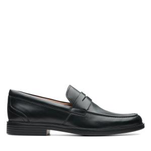 Mokasiny Clarks Un Aldric Step Panske Čierne | CLK409CST