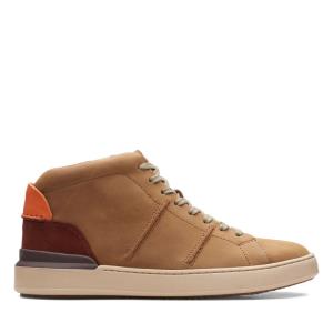 Originals Čižmy Clarks CourtLite Hi Panske Tmavo Hnede | CLK975NSG