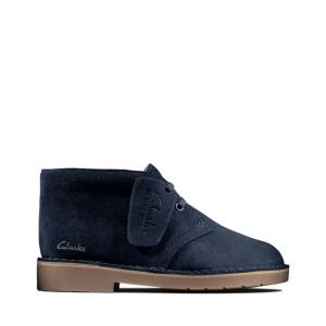 Originals Čižmy Clarks Desert Boot 2 Kid Chlapcenske Námornícka Modrá | CLK093FHB