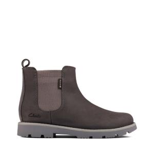 Originals Čižmy Clarks Heath Sea GORE-TEX Kid Chlapcenske Tmavo Siva | CLK412RSK