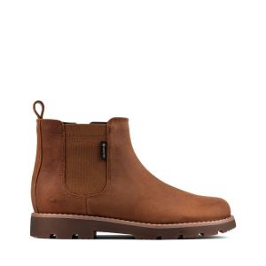 Originals Čižmy Clarks Heath Sea GORE-TEX Kid Chlapcenske Hnede | CLK653FAY