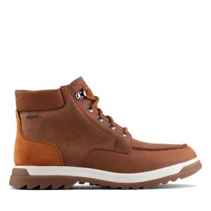 Originals Čižmy Clarks Ripway Hi GTX Panske Tmavo Hnede | CLK716UBC