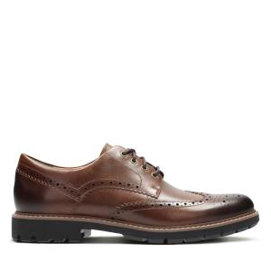 Oxfordské Topánky Clarks Batcombe Wing Panske Tmavo Hnede | CLK841ZMO