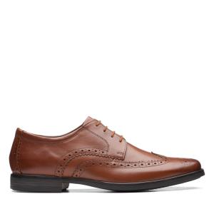 Oxfordské Topánky Clarks Howard Wing Panske Tmavo Hnede | CLK930EVT