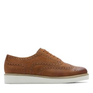 Ploché Topánky Clarks Baille Brogue Damske Hnede | CLK439WUX