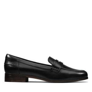 Ploché Topánky Clarks Hamble Loafer Damske Čierne | CLK023KMQ