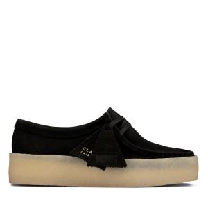 Ploché Topánky Clarks Wallabee Cup Damske Čierne | CLK473YPC