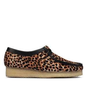 Ploché Topánky Clarks Wallabee Damske Leopardie | CLK763EOD