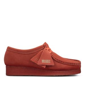 Ploché Topánky Clarks Wallabee Damske Tmavo Ruzove | CLK975ERH