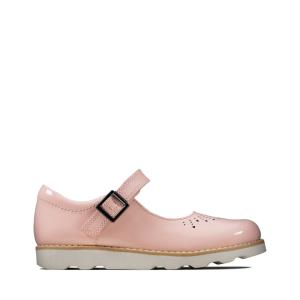 Skolske Topanky Clarks Crown Jump Kid Dievcenske Ruzove | CLK635DPM