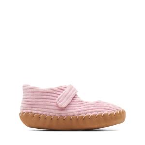 Skolske Topanky Clarks Halo Large Dievcenske Ruzove | CLK054SNJ