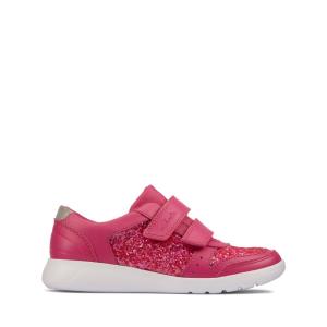 Skolske Topanky Clarks Scape Spirit Kid Dievcenske Ruzove | CLK605RSJ