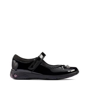 Skolske Topanky Clarks Sea Shimmer Kid Dievcenske Čierne | CLK186KTZ