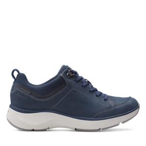 Tenisky Clarks Wave 2.0 Cipkovane. Damske Námornícka Modrá | CLK692CHX