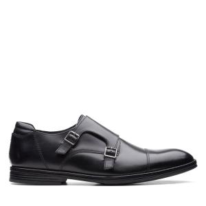 Čierne Topánky Clarks Citi Stride Monk Panske Čierne | CLK742FSE