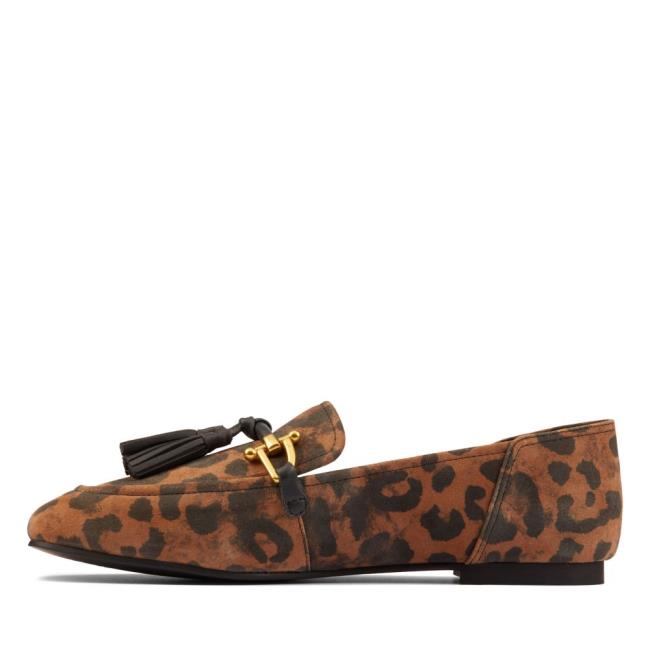 Balerinky Clarks Pure 2 Tassel Damske Leopardie | CLK529SAP