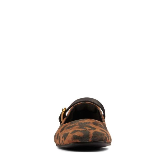 Balerinky Clarks Pure T bar Damske Leopardie | CLK621EDH