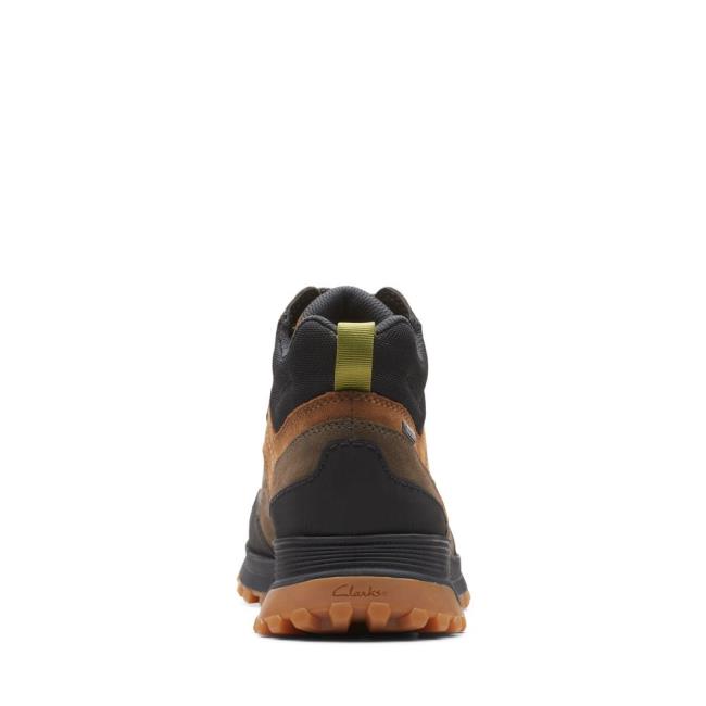 Casual Cizmy Clarks ATL Trek Hi GORE-TEX Panske Tmavo Olivovo Zelená | CLK814XOI