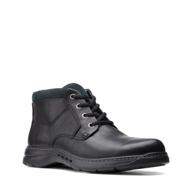 Casual Cizmy Clarks Brawley Up Panske Čierne | CLK361DBG