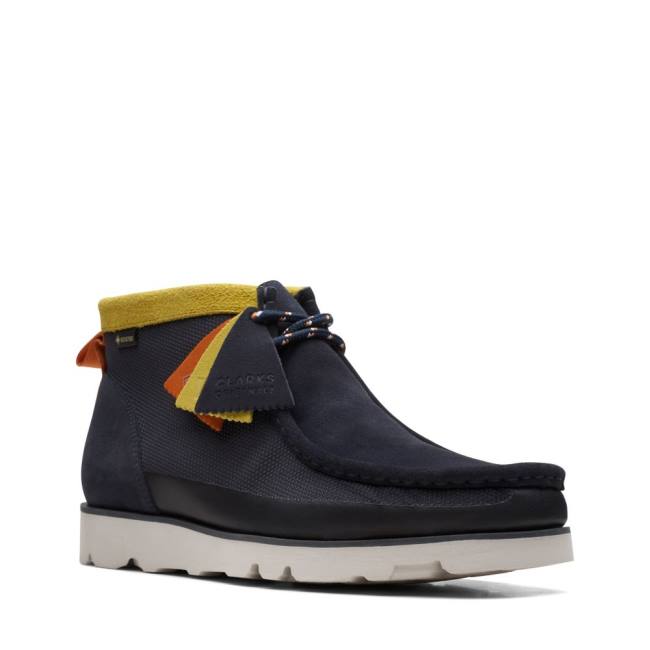 Casual Cizmy Clarks Wallabee 2.0 GORE-TEX Panske Námornícka Modrá | CLK740JMQ