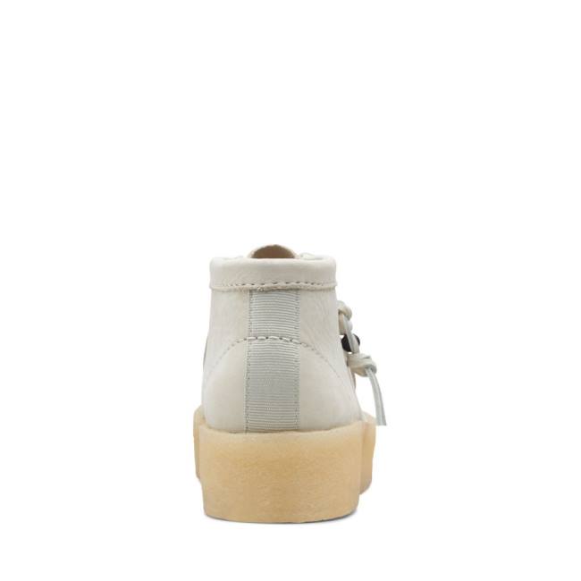 Casual Cizmy Clarks Wallabee Cup Damske Biele | CLK235GRC