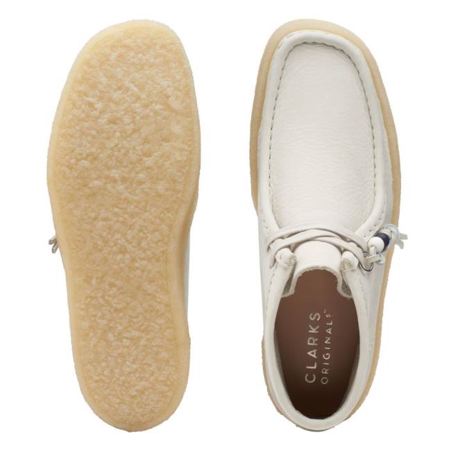 Casual Cizmy Clarks Wallabee Cup Damske Biele | CLK235GRC