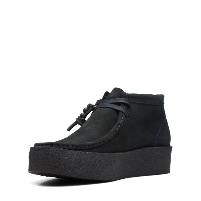 Casual Cizmy Clarks Wallabee Cup Damske Čierne | CLK691FQC