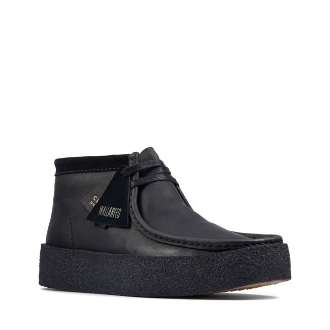 Casual Cizmy Clarks Wallabee Cup Panske Čierne | CLK724VQK