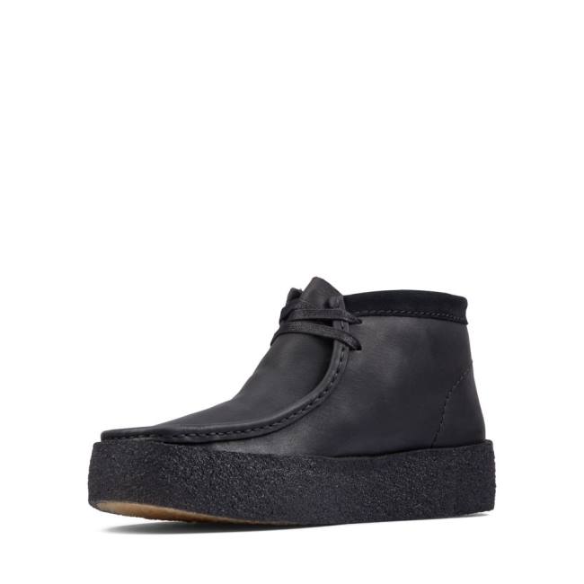 Casual Cizmy Clarks Wallabee Cup Panske Čierne | CLK724VQK