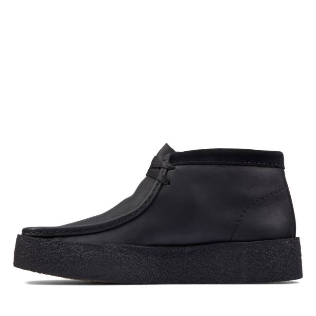 Casual Cizmy Clarks Wallabee Cup Panske Čierne | CLK724VQK