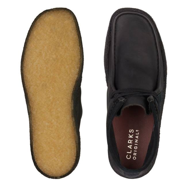 Casual Cizmy Clarks Wallabee Cup Panske Čierne | CLK724VQK