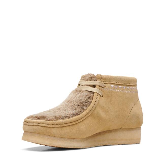 Casual Cizmy Clarks Wallabee Damske Hnedožltý | CLK736BQC