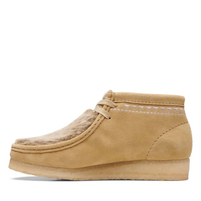 Casual Cizmy Clarks Wallabee Damske Hnedožltý | CLK736BQC