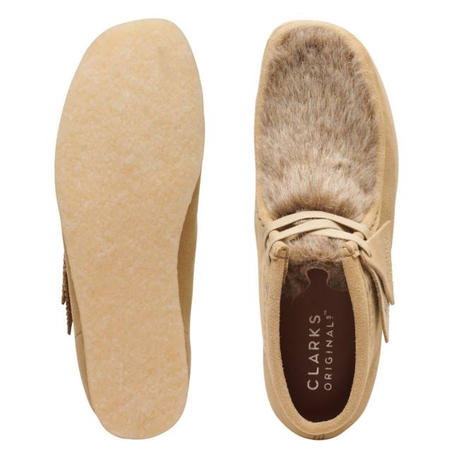 Casual Cizmy Clarks Wallabee Damske Hnedožltý | CLK736BQC