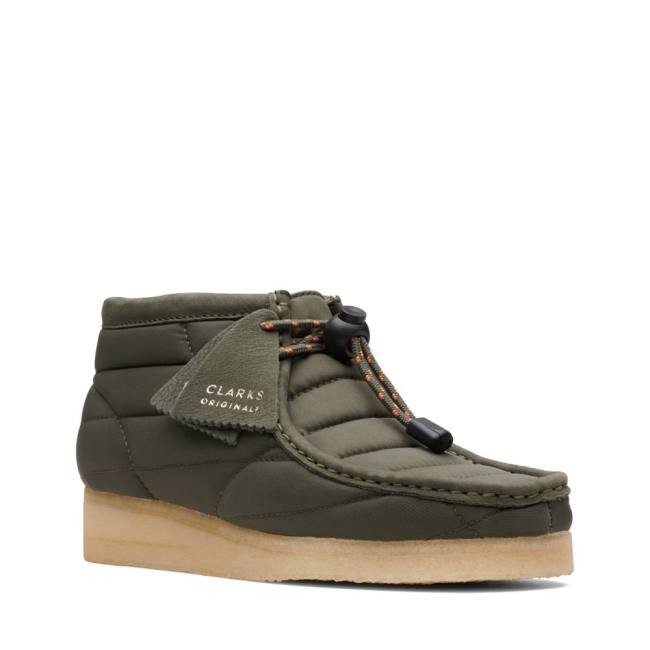 Casual Cizmy Clarks Wallabee Damske Olivovo Zelená | CLK074FVM