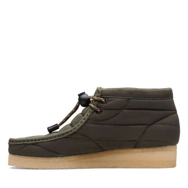 Casual Cizmy Clarks Wallabee Damske Olivovo Zelená | CLK074FVM