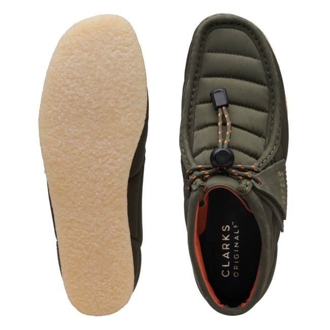 Casual Cizmy Clarks Wallabee Damske Olivovo Zelená | CLK074FVM